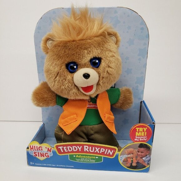 Teddy Ruxpin 10" Talking Hug n Sing Teddy Bear 2018 Plush - Picture 1 of 5
